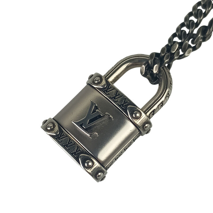 LOUIS VUITTON ルイヴィトン ネックレス ネックレス LVロック M03334 シルバー系 メタル ユニセックス 美品