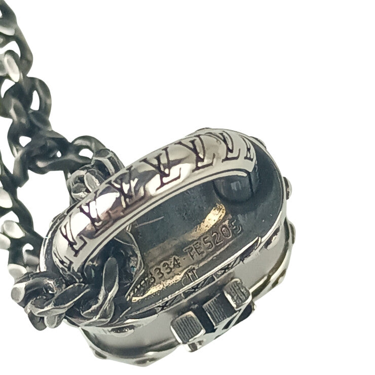 LOUIS VUITTON ルイヴィトン ネックレス ネックレス LVロック M03334 シルバー系 メタル ユニセックス 美品