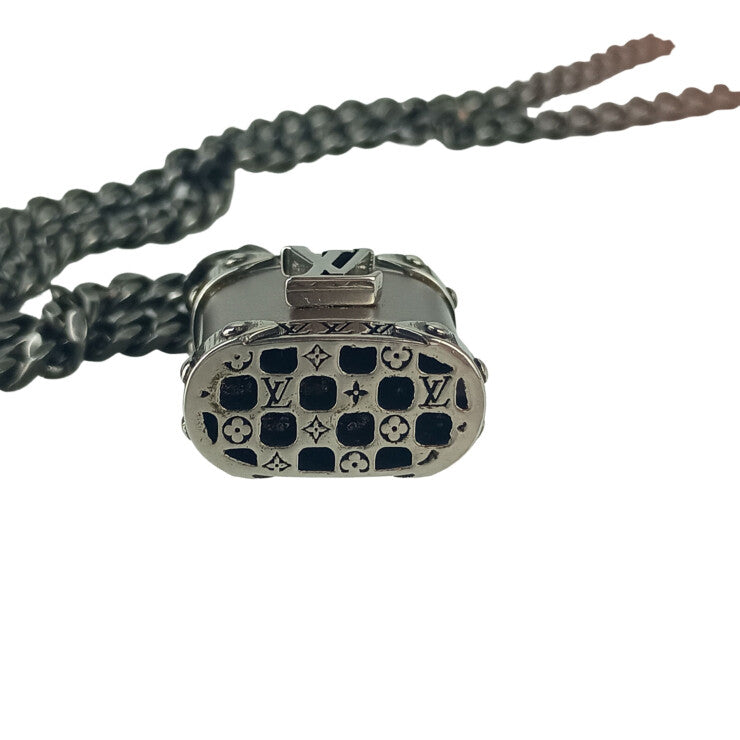 LOUIS VUITTON ルイヴィトン ネックレス ネックレス LVロック M03334 シルバー系 メタル ユニセックス 美品