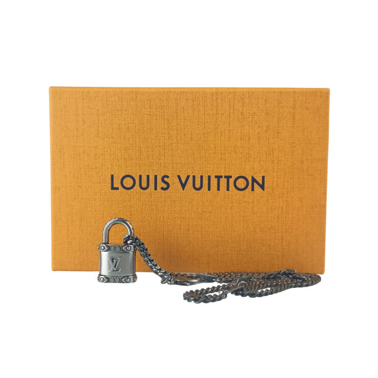 LOUIS VUITTON ルイヴィトン ネックレス ネックレス LVロック M03334 シルバー系 メタル ユニセックス 美品