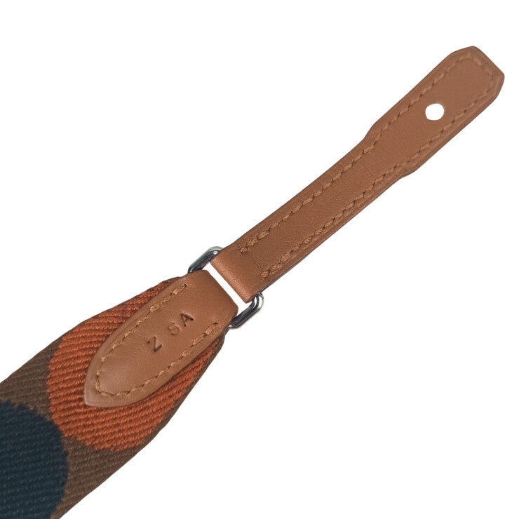 HERMES エルメス ストラップ FLIPPERBALL TO GO 110 082253CK ブラウン系 キャンバス レディース シルバー金具 新品未使用展示品