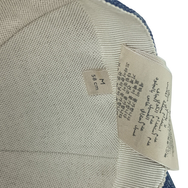 GUCCI グッチ キャップ キャップ M/58 748475 4HG62 ブルー系 コットン ユニセックス 帽子 新品未使用展示品