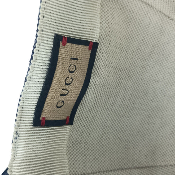 GUCCI グッチ キャップ キャップ M/58 748475 4HG62 ブルー系 コットン ユニセックス 帽子 新品未使用展示品