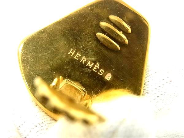 HERMES エルメス イヤリング エマイユ ゴールド マルチカラー メタル 七宝焼き レディース