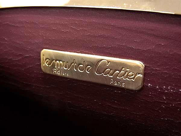 Cartier カルティエ ショルダーバッグ マストライン ボルドー レザー レディース ゴールド金具