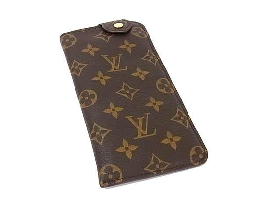 LOUIS VUITTON ルイヴィトン メガネケース エテュイ リュネットMM M66544 ブラウン モノグラム ユニセックス 美品