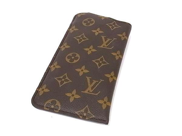 LOUIS VUITTON ルイヴィトン メガネケース エテュイ リュネットMM M66544 ブラウン モノグラム ユニセックス 美品
