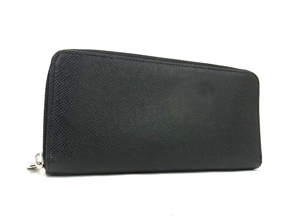 LOUIS VUITTON ルイヴィトン 財布 ジッピーウォレット ヴェルティカル M30503 ノワール(ブラック系) タイガ メンズ ラウンドファスナー 二つ折り 長財布 シルバー金具 美品