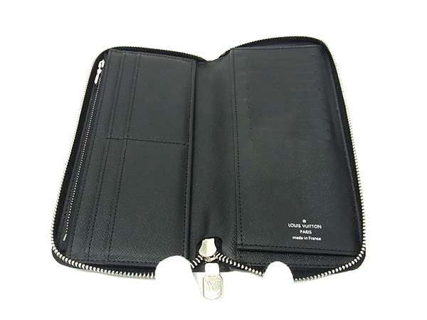 LOUIS VUITTON ルイヴィトン 財布 ジッピーウォレット ヴェルティカル M30503 ノワール(ブラック系) タイガ メンズ ラウンドファスナー 二つ折り 長財布 シルバー金具 美品