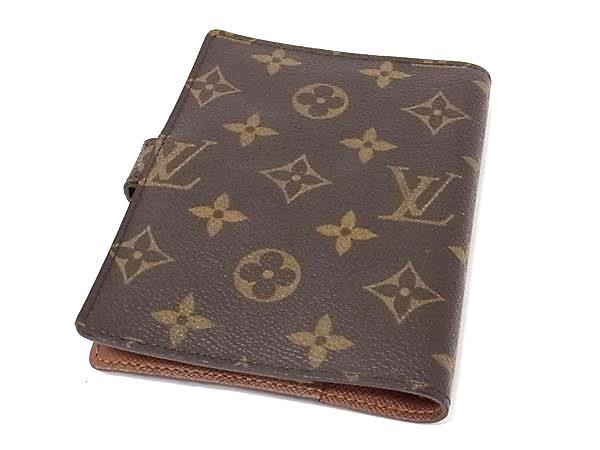 LOUIS VUITTON ルイヴィトン 手帳カバー アジェンダPM R20005 ブラウン モノグラム ユニセックス 6穴式 超美品