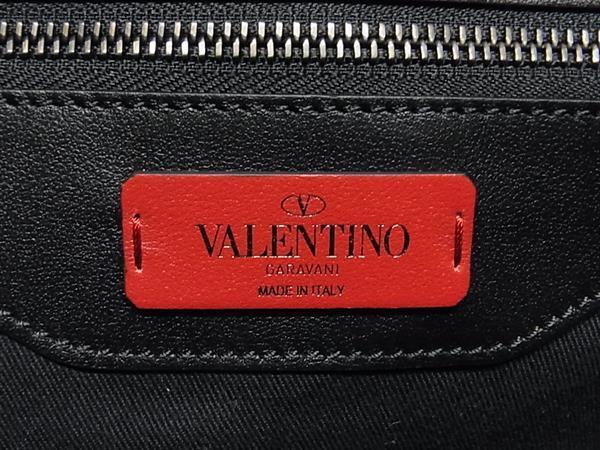 VALENTINO GARAVANI ヴァレンティノ ガラヴァーニ トートバッグ ロックスタッズ ブラック アイボリー レザー レディース 美品