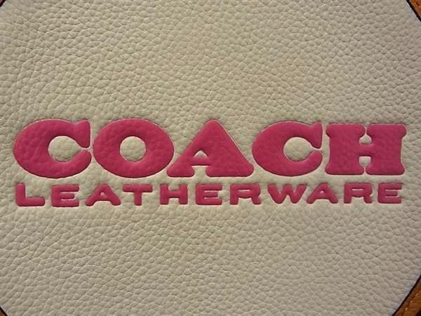 COACH コーチ ショルダーバッグ キア サークル バッグ CA098 マルチカラー レザー レディース カラーブロック 超美品