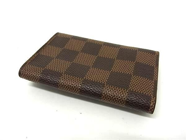 LOUIS VUITTON ヴィトン キーケース ミュルティクレ6 N62630 エベヌ（ブラウン） ダミエ ユニセックス 6連 ゴールド金具