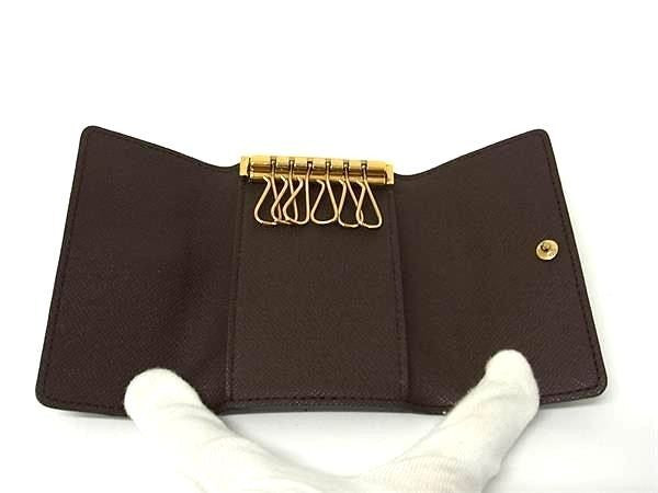 LOUIS VUITTON ヴィトン キーケース ミュルティクレ6 N62630 エベヌ（ブラウン） ダミエ ユニセックス 6連 ゴールド金具