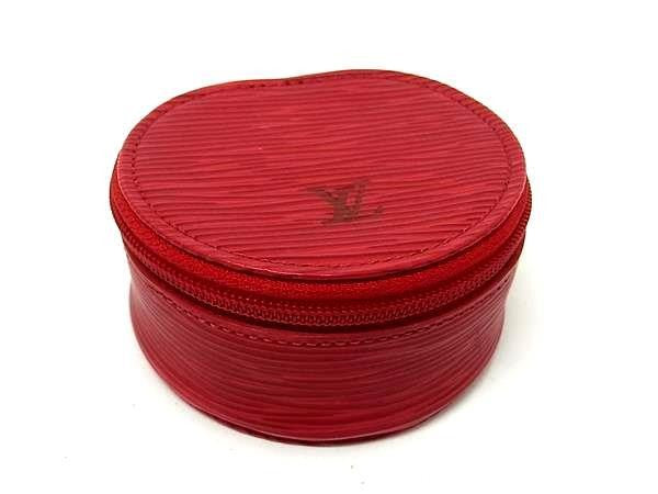 LOUIS VUITTON ヴィトン ジュエリーケース 小物入れ エクランビシュー10 M48217 カスティリアンレッド エピ レディース 美品