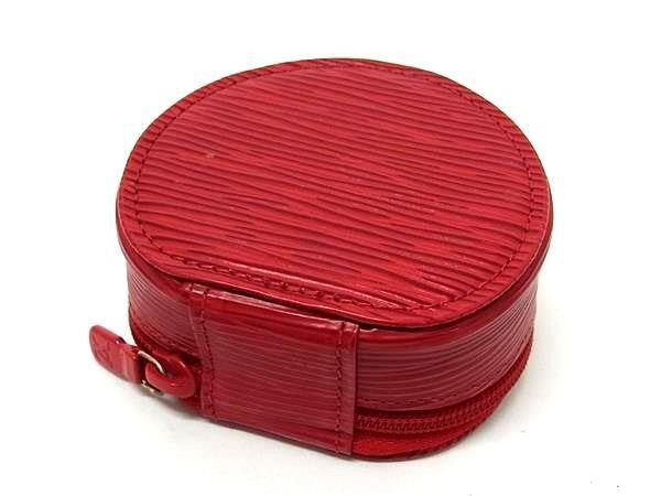 LOUIS VUITTON ヴィトン ジュエリーケース 小物入れ エクランビシュー10 M48217 カスティリアンレッド エピ レディース 美品