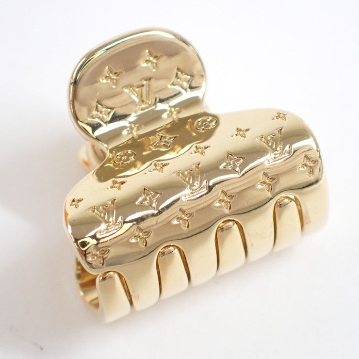 LOUIS VUITTON ルイヴィトン ヘアクリップ アクセソワール シュブ ナノグラム PM M68940 ゴールド×ローズゴールド×シルバー メタル レディース 3色セット 超美品