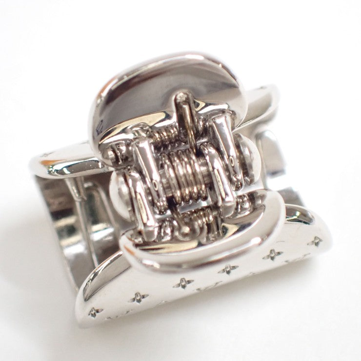 LOUIS VUITTON ルイヴィトン ヘアクリップ アクセソワール シュブ ナノグラム PM M68940 ゴールド×ローズゴールド×シルバー メタル レディース 3色セット 超美品