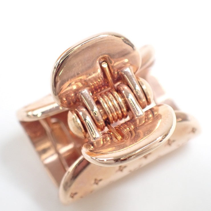 LOUIS VUITTON ルイヴィトン ヘアクリップ アクセソワール シュブ ナノグラム PM M68940 ゴールド×ローズゴールド×シルバー メタル レディース 3色セット 超美品