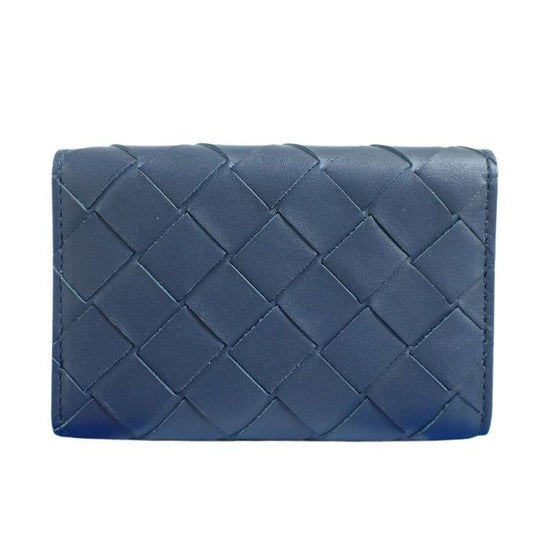 BOTTEGA VENETA ボッテガヴェネタ キーケース・キーリング イントレチャート 630336 ネイビー レザー ユニセックス 6連 シルバー金具 美品