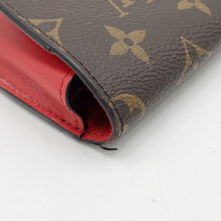 LOUIS VUITTON ルイヴィトン 眼鏡ケース エテュイ･リュネット ウディ GI0372 ブラウン レッド モノグラム レディース