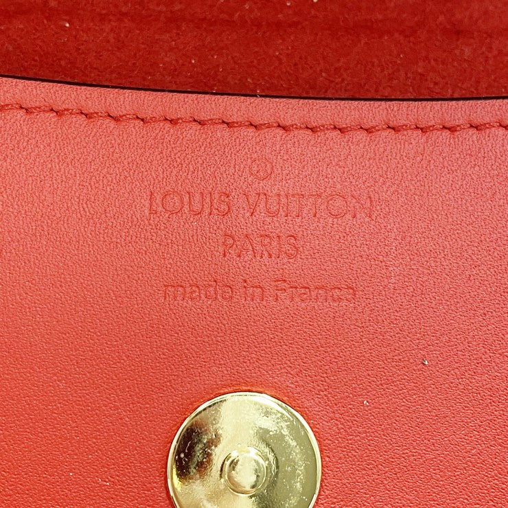 LOUIS VUITTON ルイヴィトン 眼鏡ケース エテュイ･リュネット ウディ GI0372 ブラウン レッド モノグラム レディース