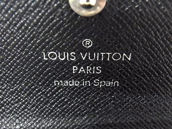 LOUIS VUITTON ルイヴィトン キーケース ミュルティクレ4 M30522 アルドワーズ(ブラック系) タイガ メンズ 4連 シルバー金具 美品