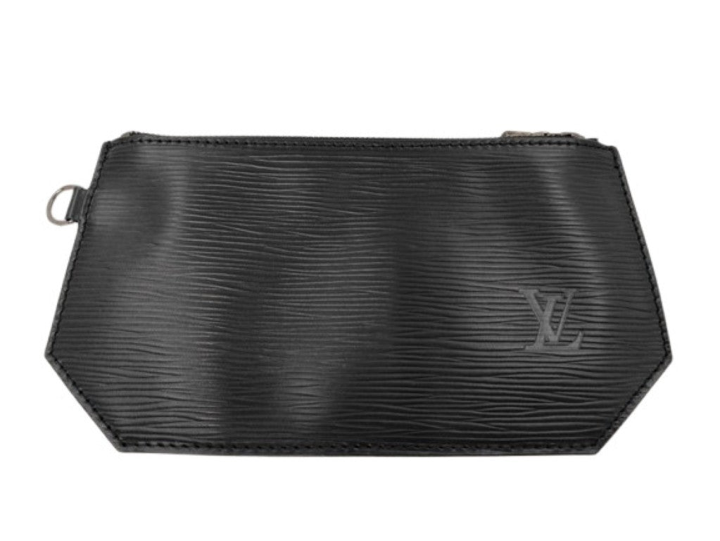 LOUIS VUITTON ルイヴィトン ポーチ サックデポール付属ポーチ M80155 ブラック系 エピ レディース シルバー金具 美品