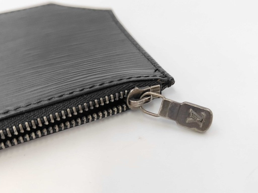 LOUIS VUITTON ルイヴィトン ポーチ サックデポール付属ポーチ M80155 ブラック系 エピ レディース シルバー金具 美品