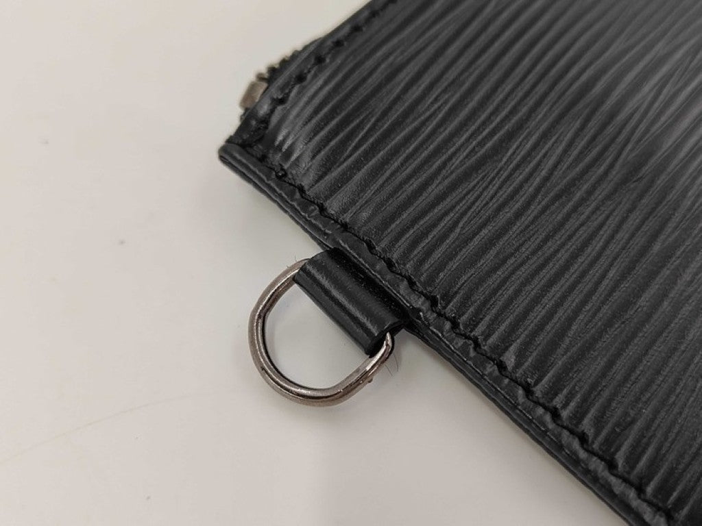LOUIS VUITTON ルイヴィトン ポーチ サックデポール付属ポーチ M80155 ブラック系 エピ レディース シルバー金具 美品