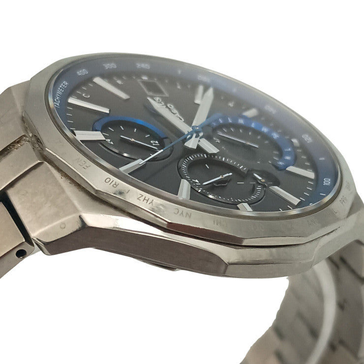 CASIO カシオ 時計 OCEANUS オシアナス Manta S5000 Series OCW-S5000-1AJF ブラック文字盤系 チタン メンズ アナログ 美品