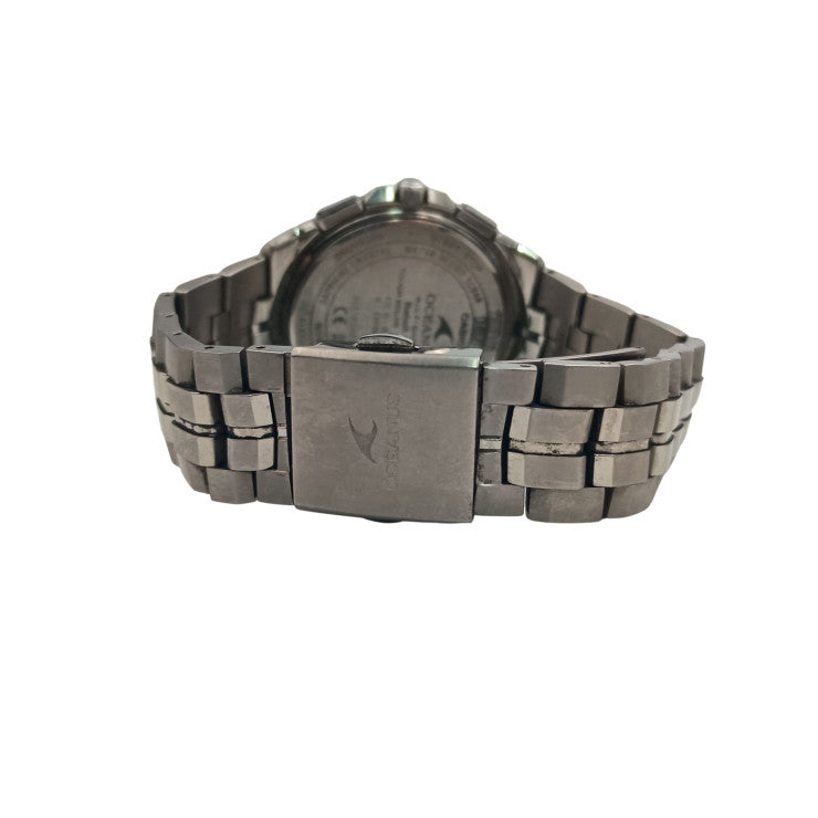 CASIO カシオ 時計 OCEANUS オシアナス Manta S5000 Series OCW-S5000-1AJF ブラック文字盤系 チタン メンズ アナログ 美品
