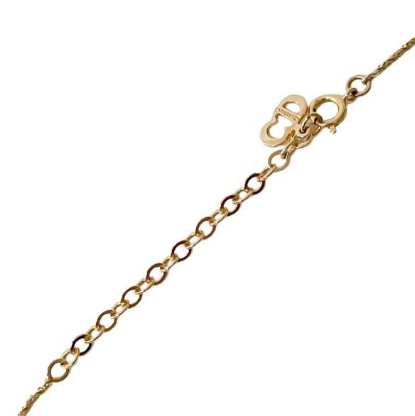 Christian Dior ディオール ネックレス ゴールド系 メタル ラインストーン レディース 美品