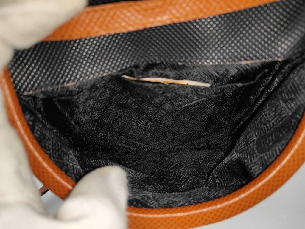 BOTTEGA VENETA ボッテガヴェネタ ショルダーバッグ マルコポーロ ブラック ブラウン系 PVC レザー レディース フリンジ ゴールド金具 美品
