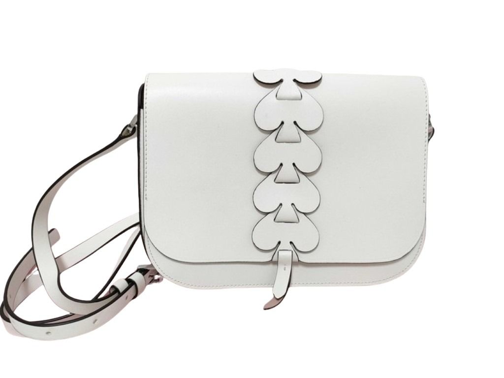 Kate Spade ケイトスペード ショルダーバッグ ナディーン ホワイト系 レザー レディース 美品