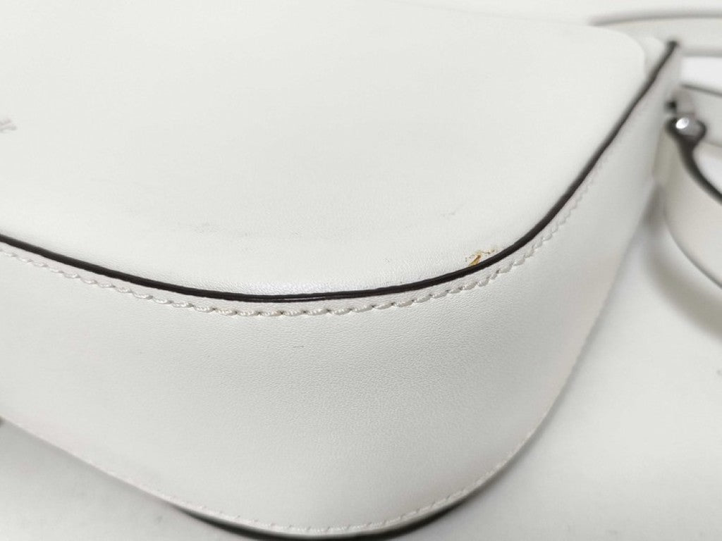 Kate Spade ケイトスペード ショルダーバッグ ナディーン ホワイト系 レザー レディース 美品