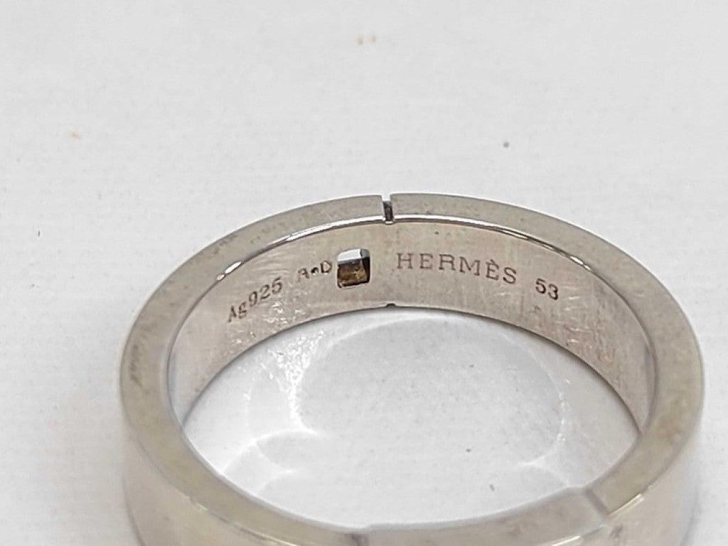 HERMES エルメス リング ヘラクレス シルバー系 Ag925 レディース 指輪 美品