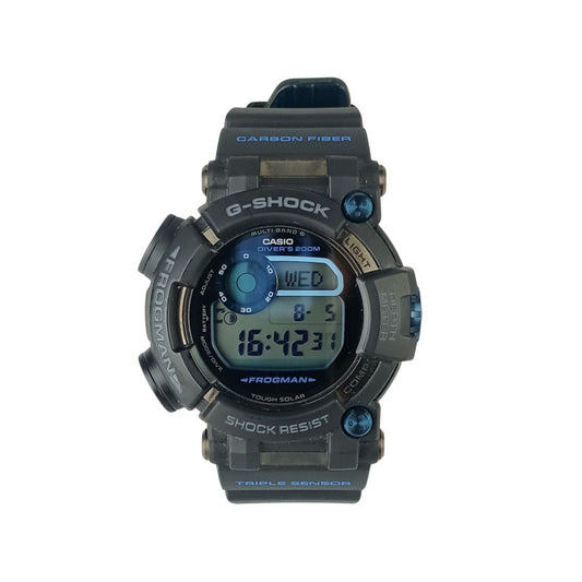 CASIO カシオ 時計 G-SHOCK MASTER OF G - SEA FROGMAN GWF-D1000B-1JF ブラック系 ステンレススチール／樹脂 カーボンファイバーインサートバンド メンズ ソーラー電波 美品