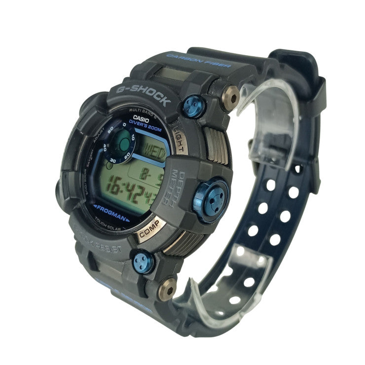 CASIO カシオ 時計 G-SHOCK MASTER OF G - SEA FROGMAN GWF-D1000B-1JF ブラック系 ステンレススチール／樹脂 カーボンファイバーインサートバンド メンズ ソーラー電波 美品