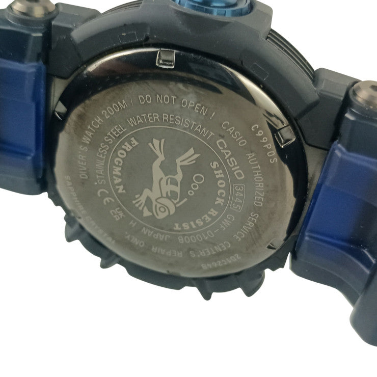 CASIO カシオ 時計 G-SHOCK MASTER OF G - SEA FROGMAN GWF-D1000B-1JF ブラック系 ステンレススチール／樹脂 カーボンファイバーインサートバンド メンズ ソーラー電波 美品