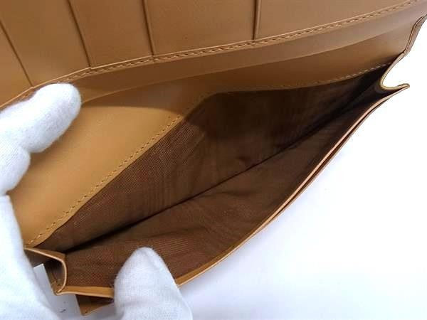 CELINE セリーヌ 長財布 マカダム柄 札入れ ブラウン系 PVC×レザー ユニセックス ヴィンテージ 二つ折り財布 美品
