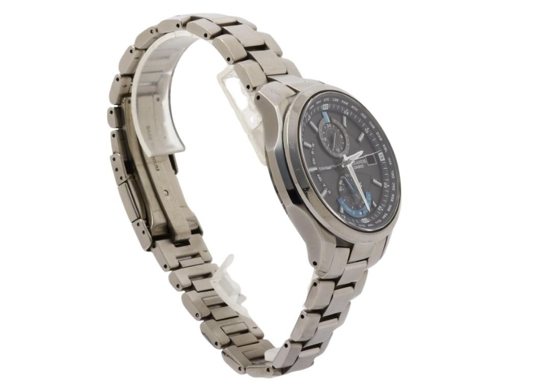 CASIO カシオ 時計 OCEANUS オシアナス OCW-T1010B-1AJF ブラック シルバー系 チタン メンズ アナログ 美品