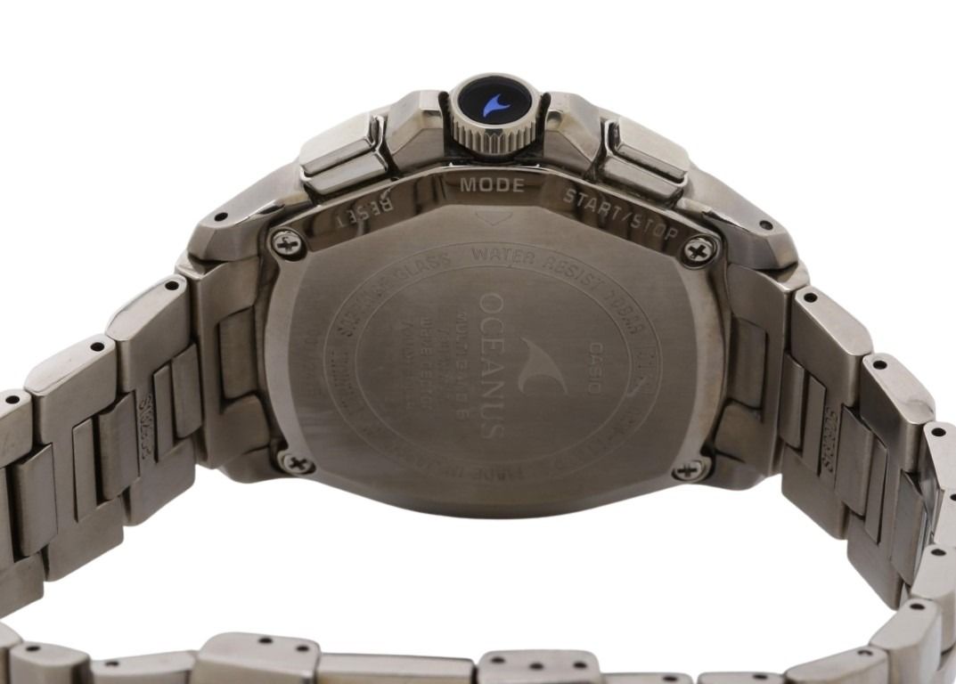 CASIO カシオ 時計 OCEANUS オシアナス OCW-T1010B-1AJF ブラック シルバー系 チタン メンズ アナログ 美品