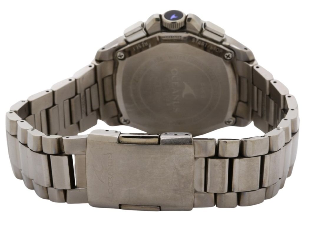 CASIO カシオ 時計 OCEANUS オシアナス OCW-T1010B-1AJF ブラック シルバー系 チタン メンズ アナログ 美品