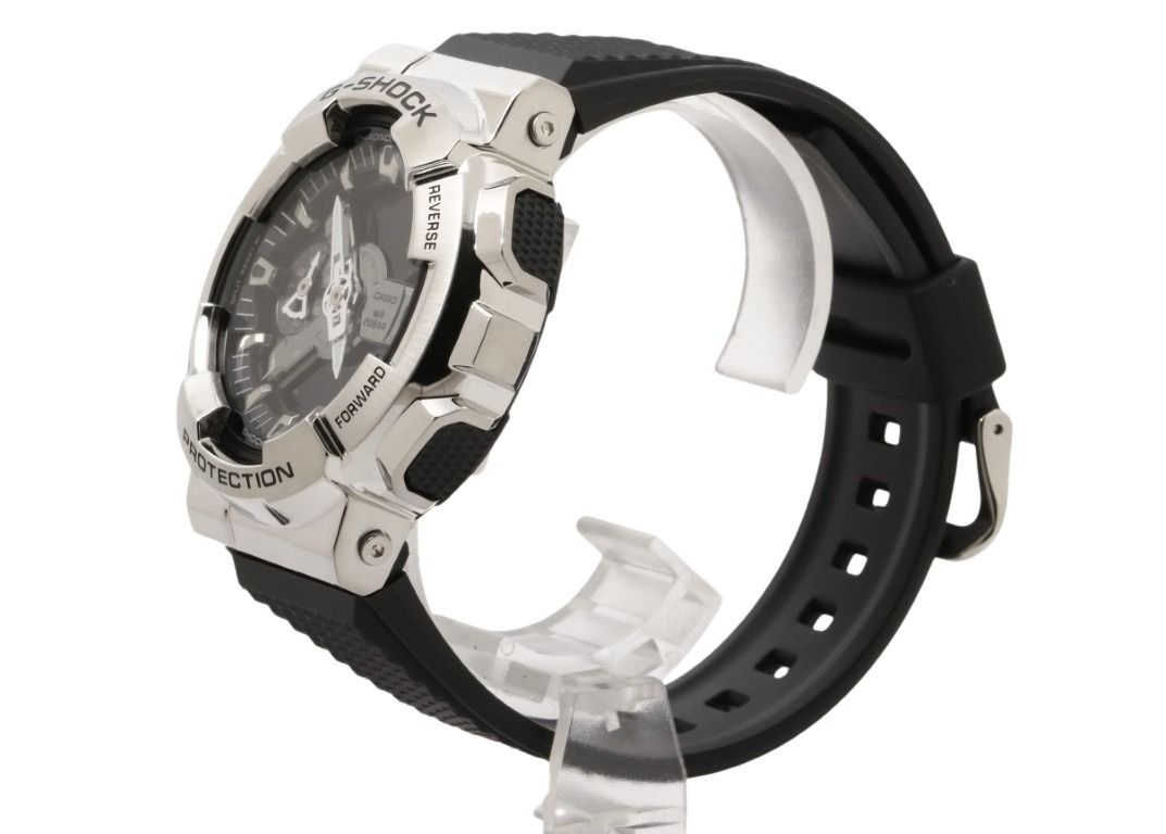 CASIO カシオ 時計 G-SHOCK ANALOG-DIGITAL 110 SERIES GM-110-1AJF ブラック シルバー系 樹脂／ステンレススチール 樹脂バンド メンズ アナデジ 新品未使用展示品