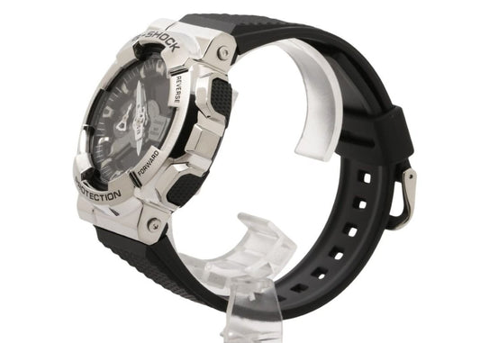 CASIO カシオ 時計 G-SHOCK ANALOG-DIGITAL 110 SERIES GM-110-1AJF ブラック シルバー系 樹脂／ステンレススチール 樹脂バンド メンズ アナデジ 新品未使用展示品