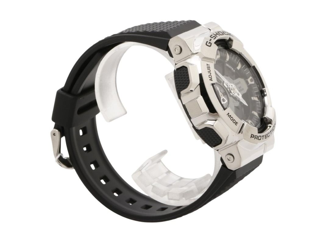 CASIO カシオ 時計 G-SHOCK ANALOG-DIGITAL 110 SERIES GM-110-1AJF ブラック シルバー系 樹脂／ステンレススチール 樹脂バンド メンズ アナデジ 新品未使用展示品