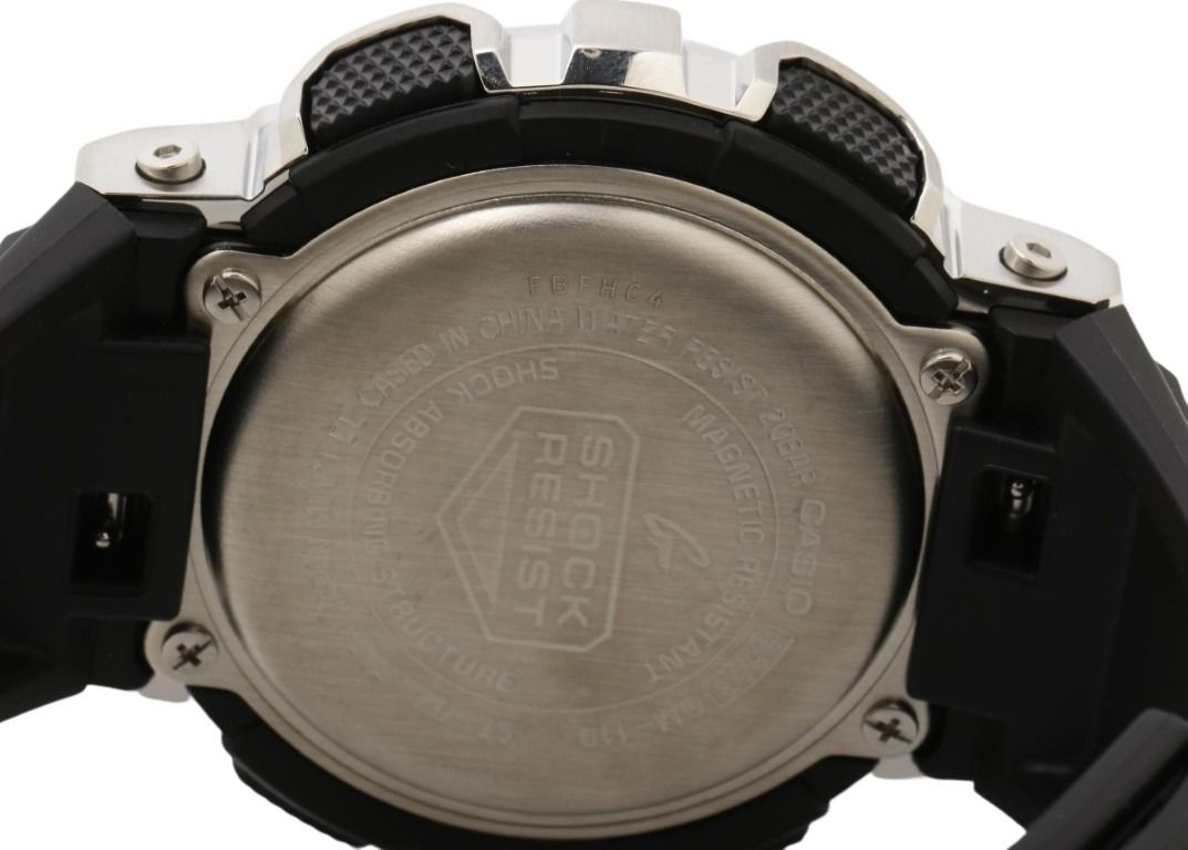 CASIO カシオ 時計 G-SHOCK ANALOG-DIGITAL 110 SERIES GM-110-1AJF ブラック シルバー系 樹脂／ステンレススチール 樹脂バンド メンズ アナデジ 新品未使用展示品