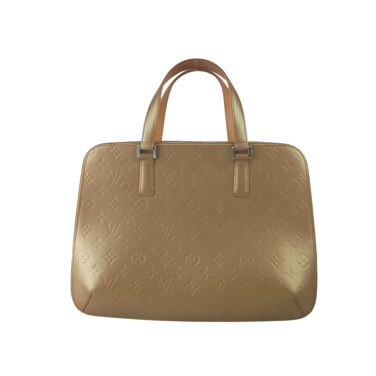 LOUIS VUITTON ルイヴィトン ハンドバッグ モノグラム マット マルデン M55137 アンブレ系 レザー ユニセックス ビジネスバッグ シルバー金具 美品