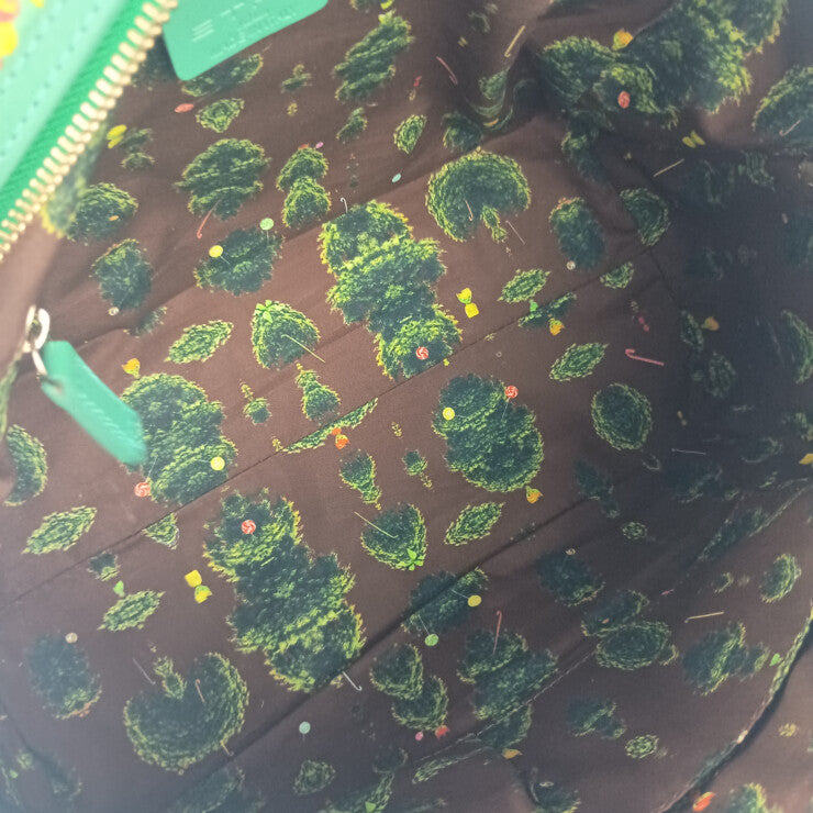 ETRO エトロ ハンドバッグ ミラビリア カプセルコレクション 1C363 8835 グリーン系 イエロー系 マルチカラー PVC レザー レディース トゥクラール＆タグラ コラボ 美品